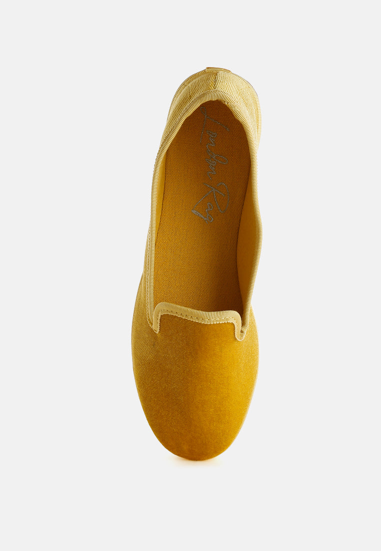 Saba Velvet Round Toe Slip-On Loafers